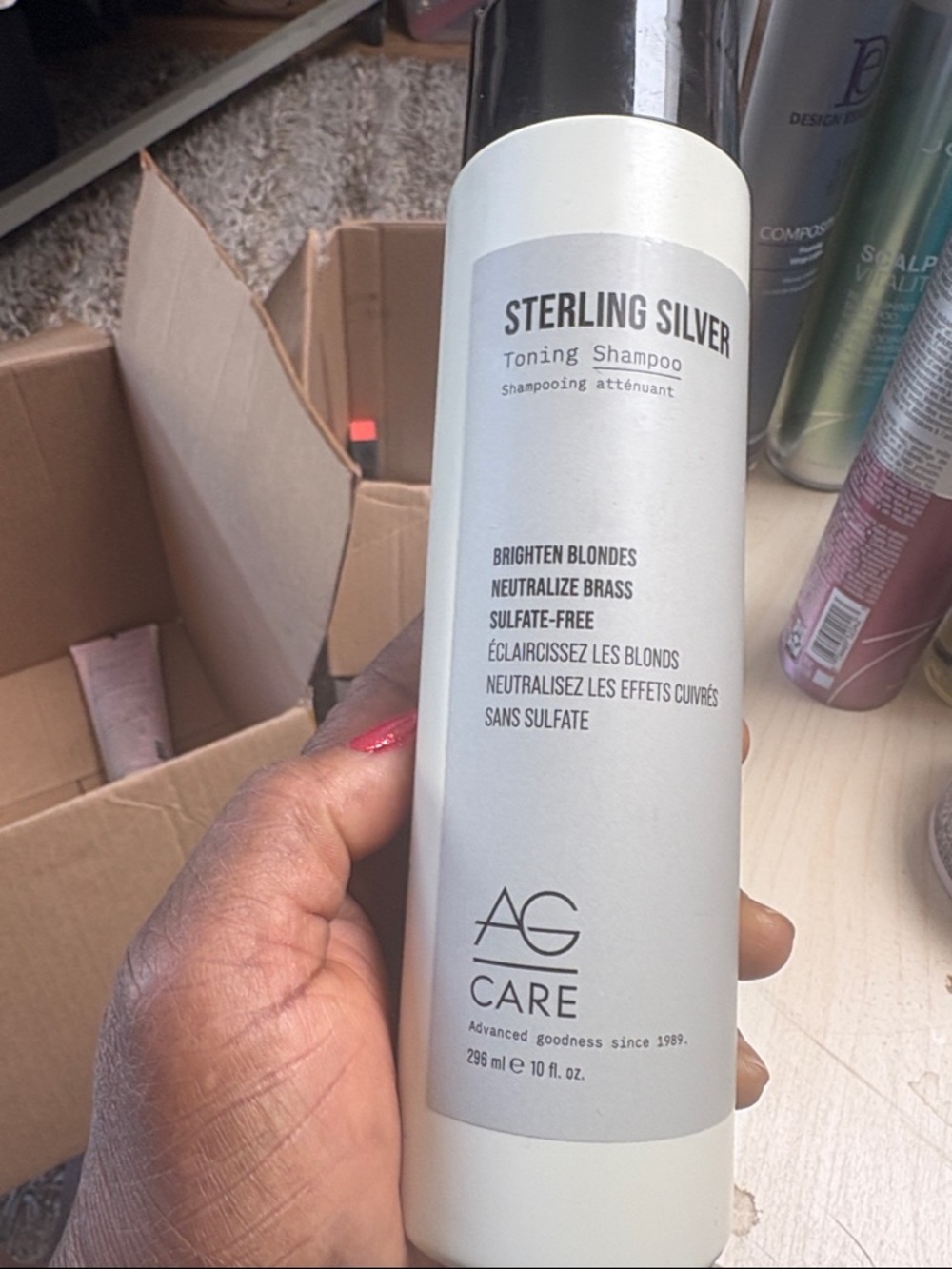 AG Care Sterling Silver Toning Shampoo - White